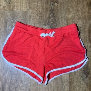 Red and White Shorts